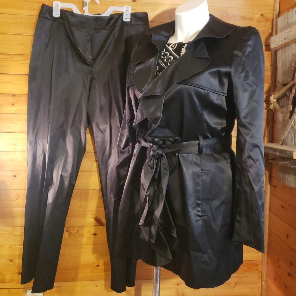 Nine West Black Pant Suit Size 14 Women's